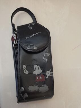 Black Mickey Mouse Wristlet Phone Pouch